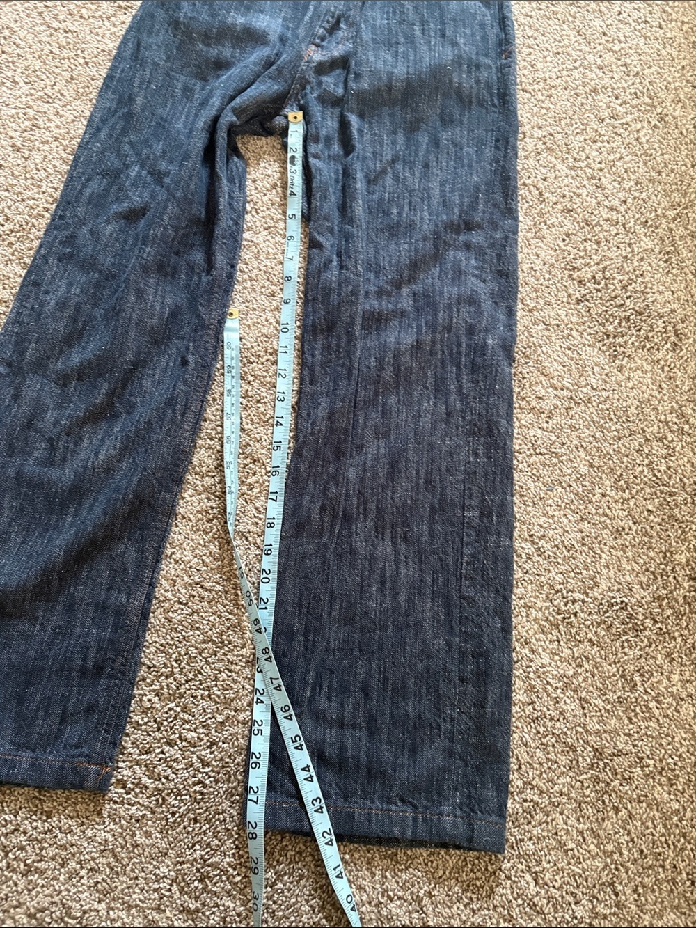 Zara Men's Navy Bootcut Jeans - Picture 9 of 9